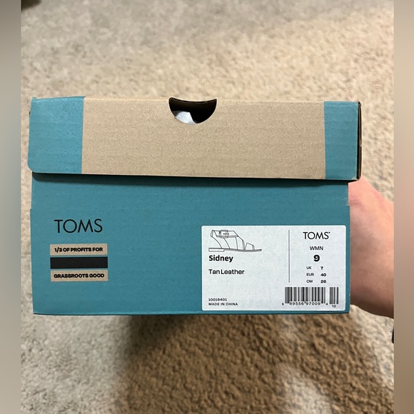 TOMS Womens Sidney Leather sandals- size 9 - Picture 2 of 6